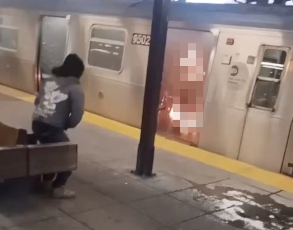 Subway Horror As Suspect Lights Woman On Fire & Then Watches Her Burn To Death In New York City