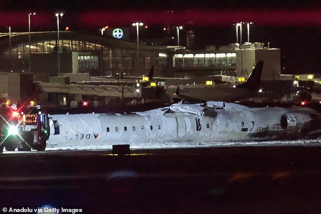 Shocking New Footage Shows Fireball Explode As Delta Airlines Crash Lands & FLIPS Over On Icy Runway