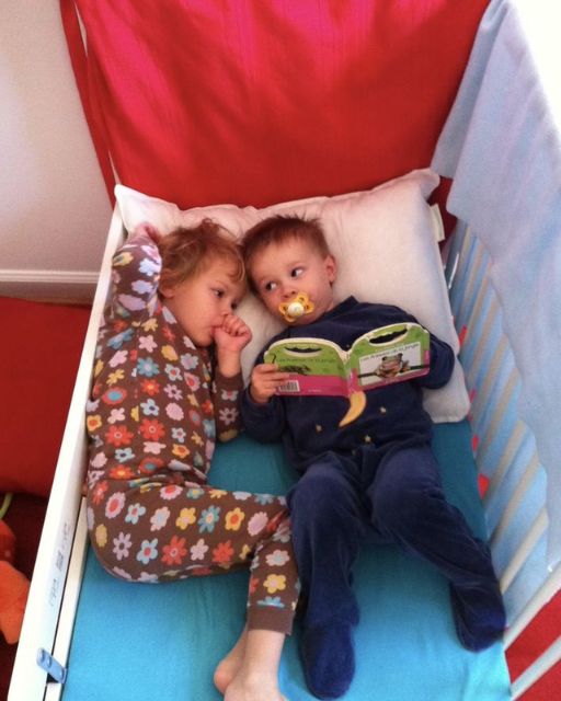 WE CAME HOME AND FOUND OUR BOYS “READING” LULLABIES TO EACH OTHER