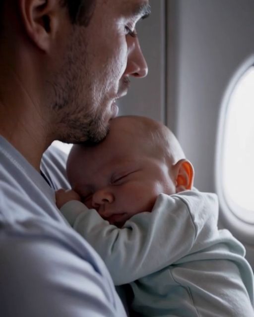 WELL-DRESSED WOMAN ROLLS HER EYES AT EXHAUSTED DAD BOARDING FIRST CLASS WITH BABY — UNTIL THE CAPTAIN MAKES AN UNEXPECTED ANNOUNCEMENT