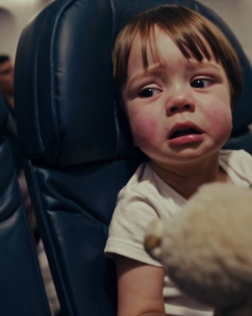 The Toddler Kept Crying on the Flight—Until He Saw Me and Froze