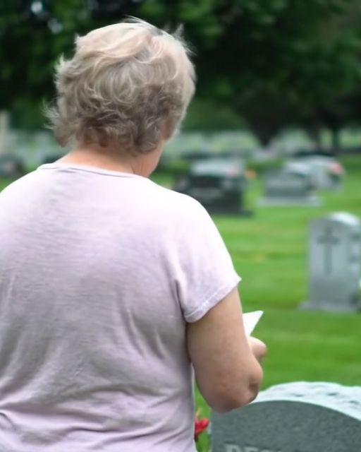 I Caught A Stranger Removing My Father’s Photo From His Grave – When I Heard Her Reason, Everything Changed