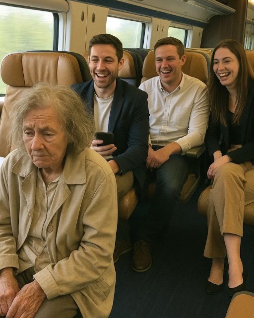 First-Class Train Passengers Mocked Old Woman — Until The Conductor Walked In And Said This
