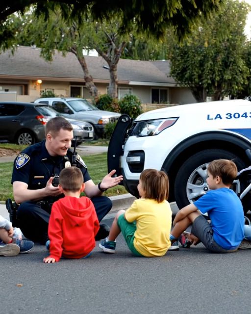 A Cop Stopped To Teach Us Street Safety—But Then One Kid Pointed And Said, “You’re That Guy From The News”