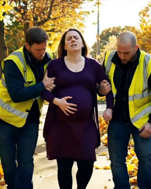 No One Stopped To Help The Pregnant Woman On The Sidewalk—Until Two Furniture Movers Dropped Everything