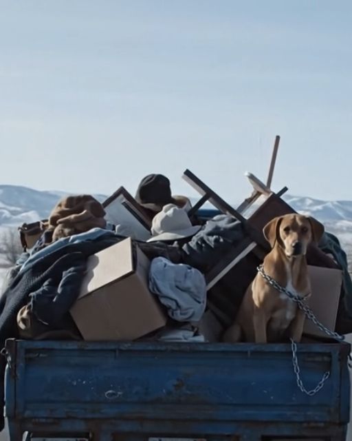 The Dog Was Chained in Trash, the Plates Were Hidden—And the Truck Just Kept Driving