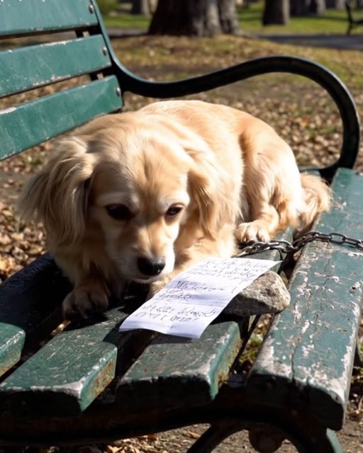 We Thought It Was a Sleeping Stray on the Bench—Until We Saw the Note