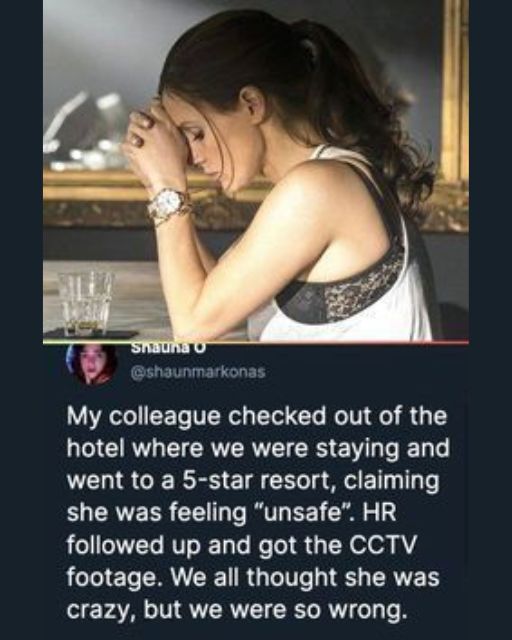 My Coworker Said the Hotel Felt “Unsafe”—HR Reviewed the Footage and Froze