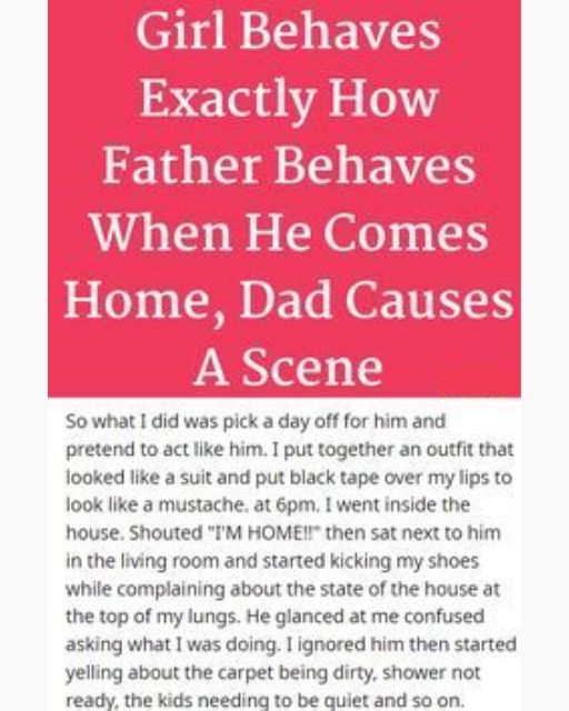 I Copied My Dad’s Behavior For One Night—He Didn’t Find It Funny At All