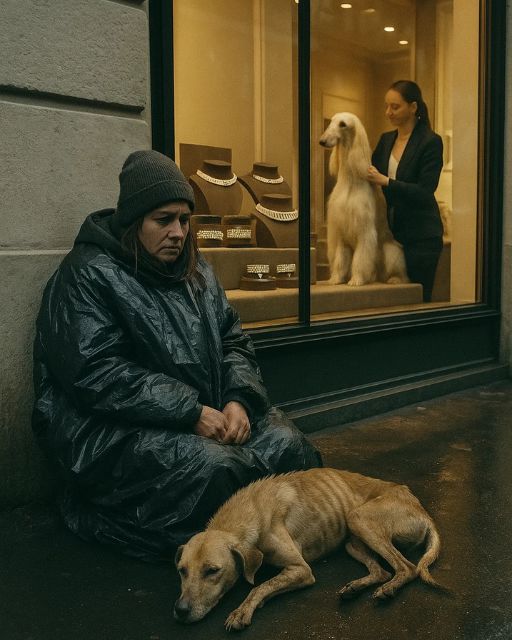 She Was Huddled Outside A Jewelry Store—But The Dog Made Me Turn Around