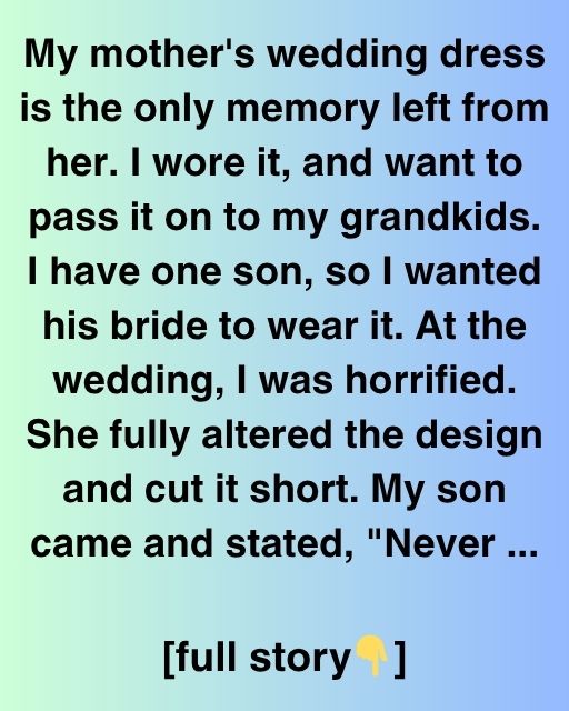 The Wedding Dress That Carried a Mother’s Love
