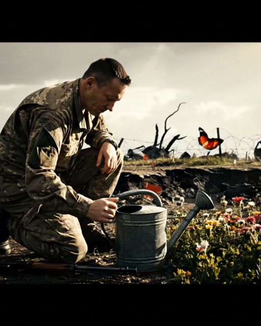 He’s The Toughest Soldier In Our Unit—But Every Day He Watered That Patch Of Dirt