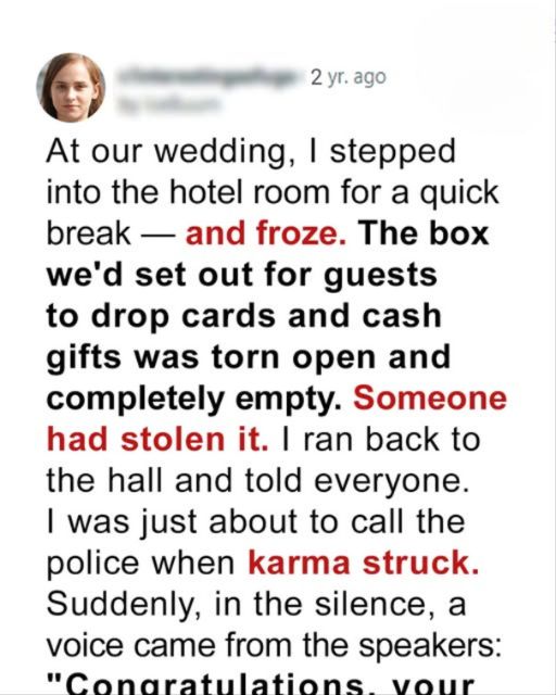 At Our Wedding, Karma Struck In A Way I Never Expected
