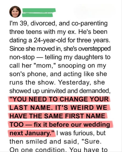 YOU NEED TO CHANGE YOUR LAST NAME