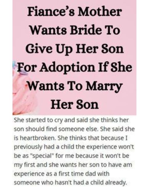 His Mom Said I Should Give Up My Son—Or Give Up Marrying Her Child
