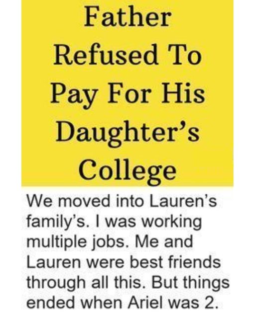 My Dad Refused To Pay For College—But Sent His Girlfriend’s Kid To Private School
