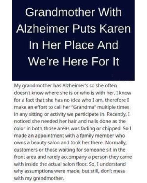 My Grandma Has Alzheimer’s—But That Didn’t Stop Her From Shutting Down a Stranger in Style