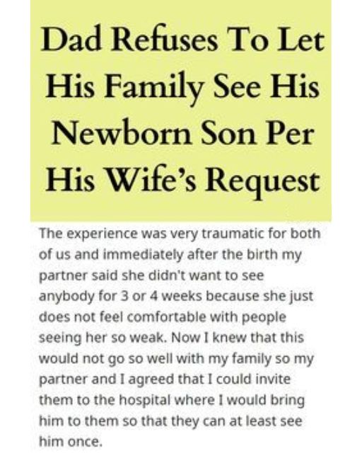 My Wife Asked For Space After Giving Birth—Now My Family Thinks I’m Hiding Our Baby