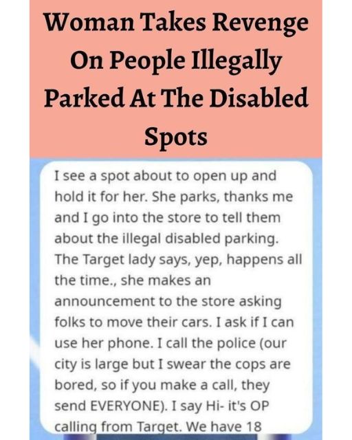 I Called The Cops On Every Driver Parked In A Disabled Spot Without A Permit—And Target Backed Me Up
