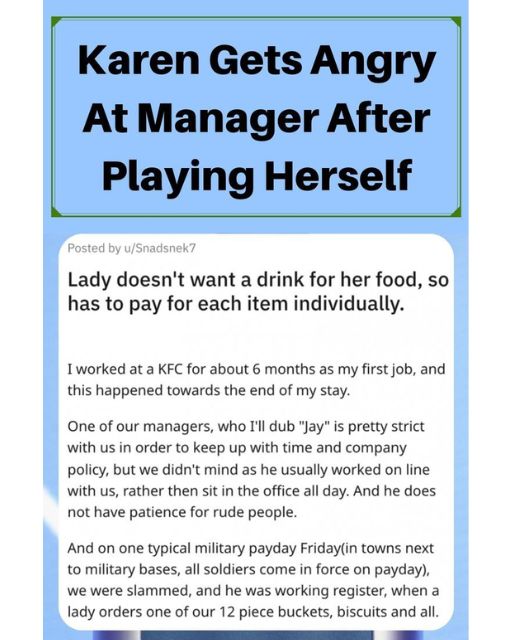 Karen Refused The Combo Meal To Save A Few Cents—And Then Blamed The Manager When It Cost More