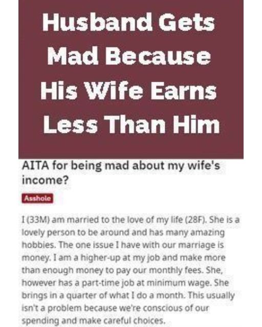 My Wife Works Part-Time And I Pay Most Bills—So Why Does She Still Feel Entitled?