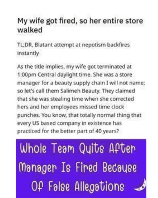 My Wife Was Fired For “Stealing Time”—So Her Entire Store Quit By 2PM