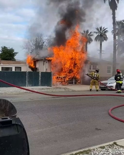 The Blaze Had Nearly Swallowed the House