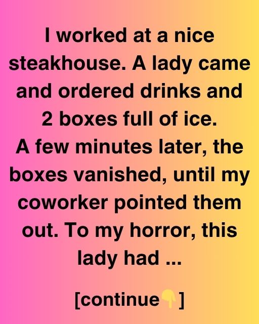 The Lady With The Boxes Of Ice