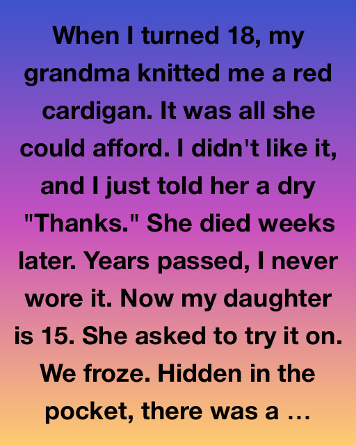 The Red Cardigan That Waited