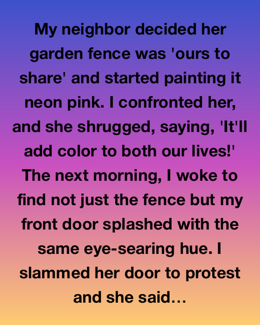 The Battle of the Neon Pink Fence