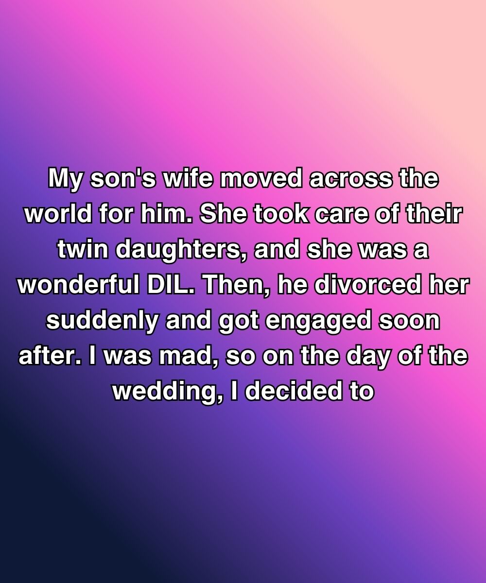 I WENT TO MY SON’S SECOND WEDDING WITH A GIFT—BUT IT WASN’T FOR HIM