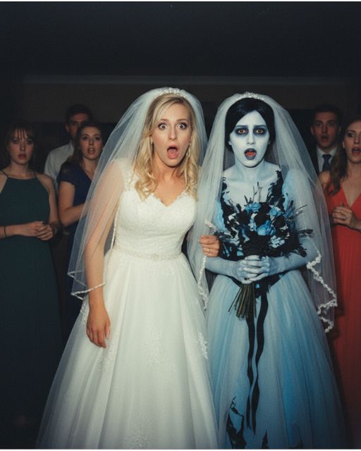 I Wore A Corpse Bride Costume To Her Engagement Party—But It Was Actually Her Wedding