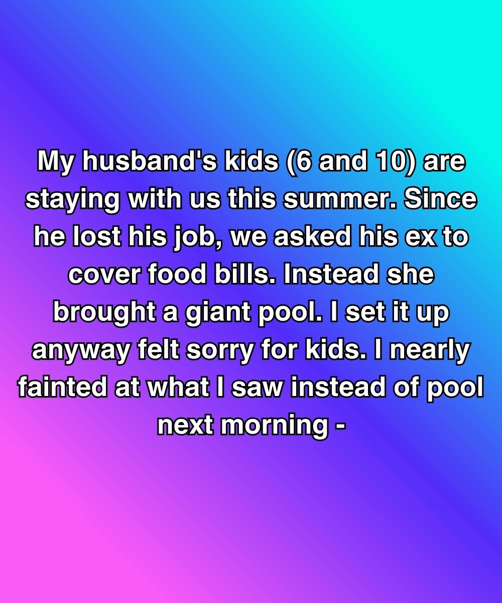 My Husband’s Ex Sent Over A Giant Pool—But What I Found Inside It Changed Everything