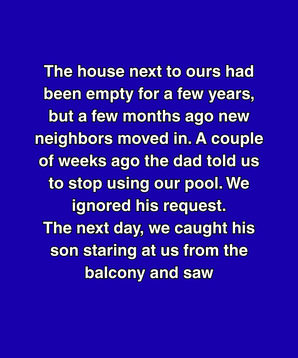The Boy Next Door Was Watching Us Swim—But It Wasn’t What We Thought