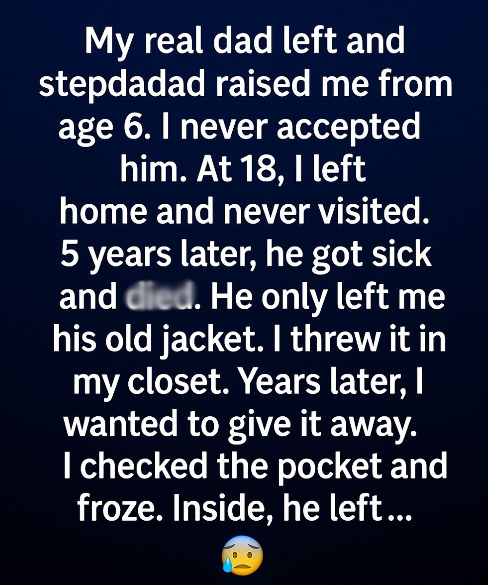 My Stepfather Only Left Me His Old Jacket—But What I Found Inside Changed Everything