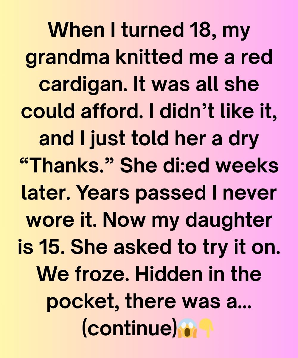 The Red Cardigan I Never Wore Hid Something That Changed Everything