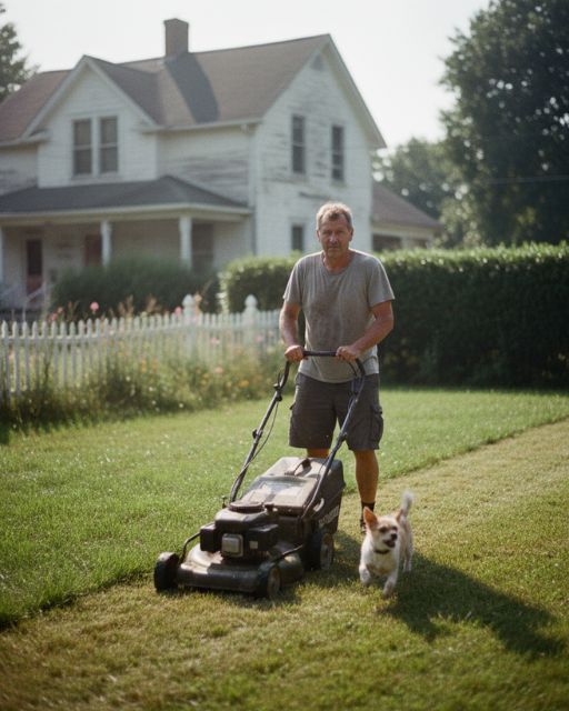 He’s Mowed Our Lawn Every Tuesday Since 2016—We Never Hired Him, And He Never Speaks