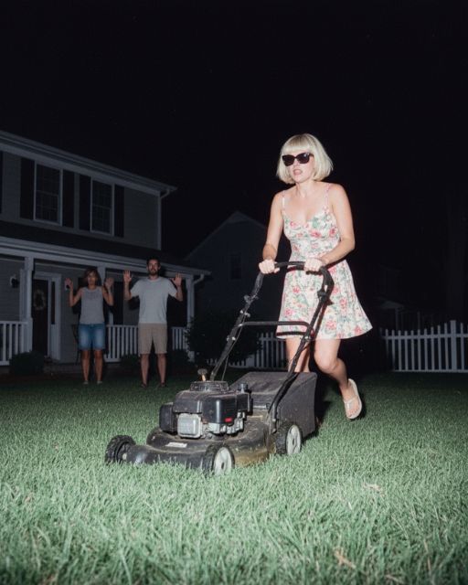 My Neighbor Started Mowing Our Lawn at Midnight—In a Dress and Sunglasses