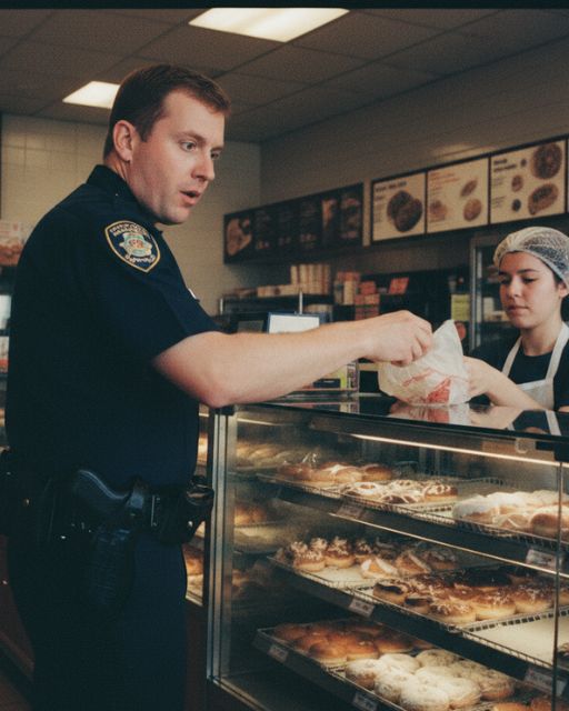 A Cop Buys The Same Donut Every Day—And The Baker Always Ends Up In Tears