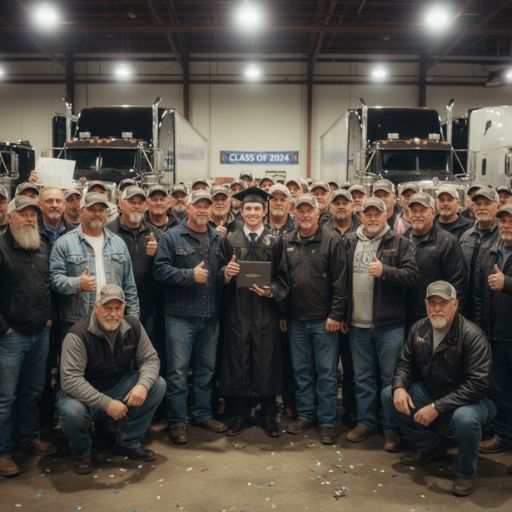 I Graduated Alone—Until 47 Truckers Showed Up