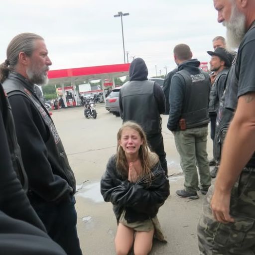 A Crying Teenage Girl Begged Bikers At The Gas Station For Protection, And Everyone Inside Was Already Calling 911 Thinking Bikers Were Harassing Her