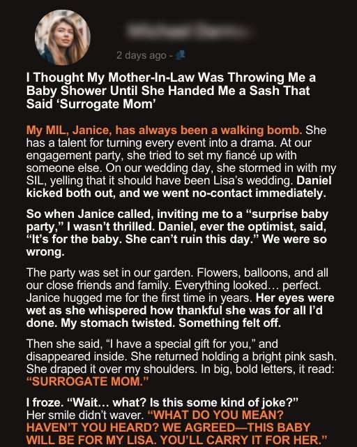 I Thought My Mother-In-Law Was Throwing Me a Baby Shower Until She Handed Me a Sash That Said ‘Surrogate Mom’