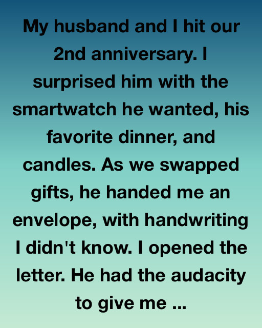 The Anniversary Letter That Changed Everything