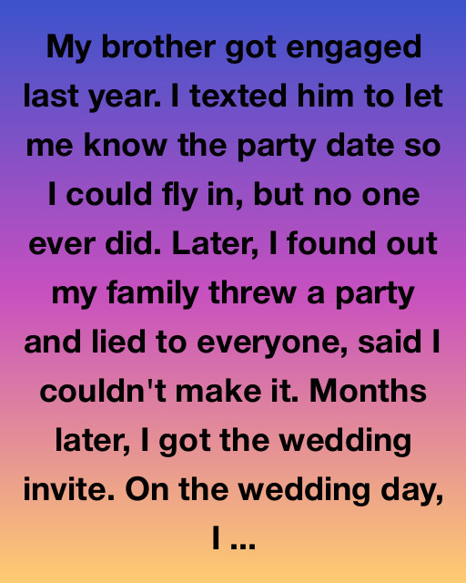 My Brother’s Wedding Taught Me More Than Any Apology Could