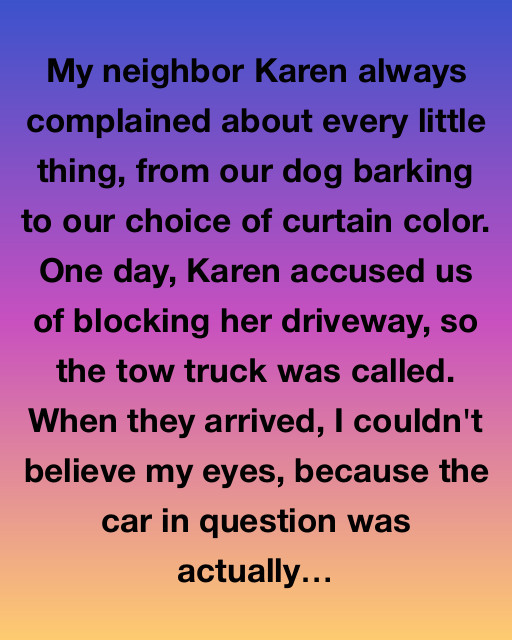 A Neighborhood Misunderstanding