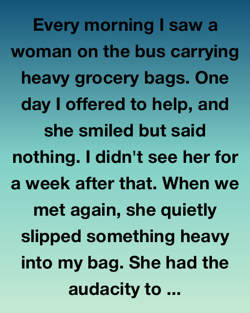 The Woman On The 7:15 Bus