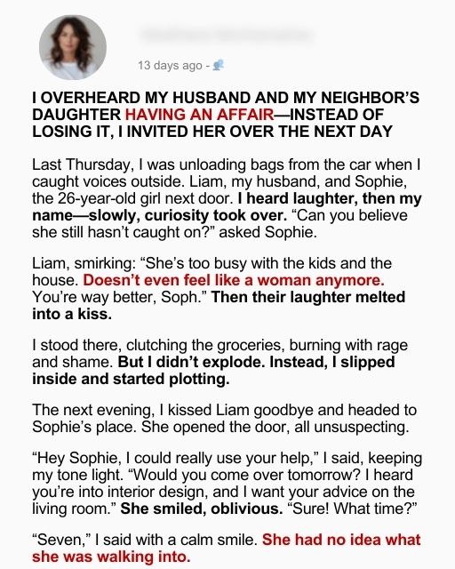 I Overheard My Husband And My Neighbor’s Daughter Having An Affair—Instead Of Losing It, I Invited Her Over The Next Day