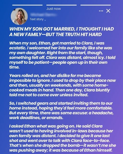 When My Son Got Married, I Thought I Had A New Family—But The Truth Hit Hard