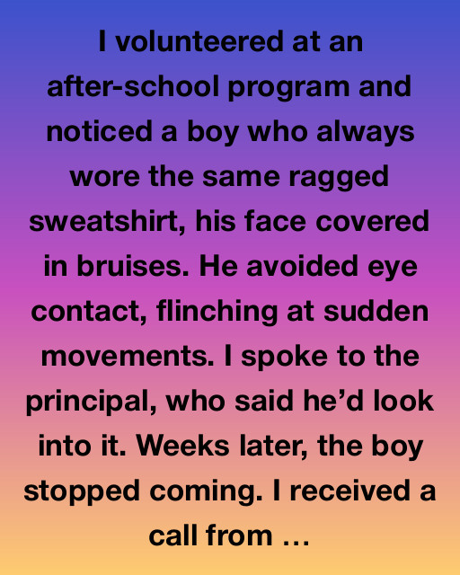 The Boy in the Blue Sweatshirt
