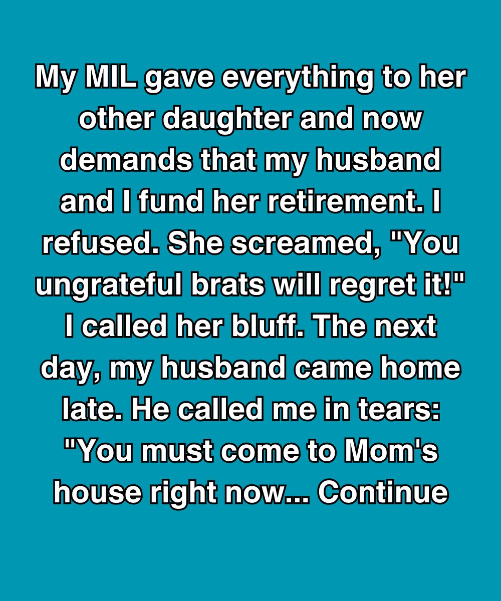 My MIL Gave Everything To Her Other Daughter—Then Demanded We Fund Her Retirement